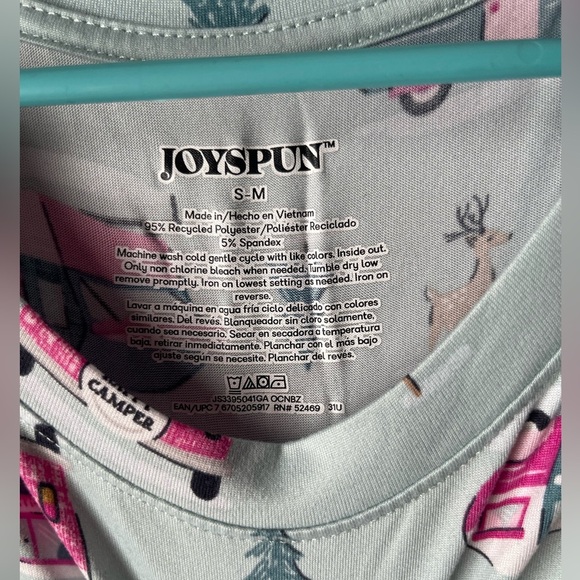 Joyspun blue moo moo night dress with campers size small-medium #2237 - Picture 4 of 9